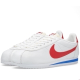 Q97u2532 - Nike Classic Cortez Premium White & Varsity Red - Men - Shoes